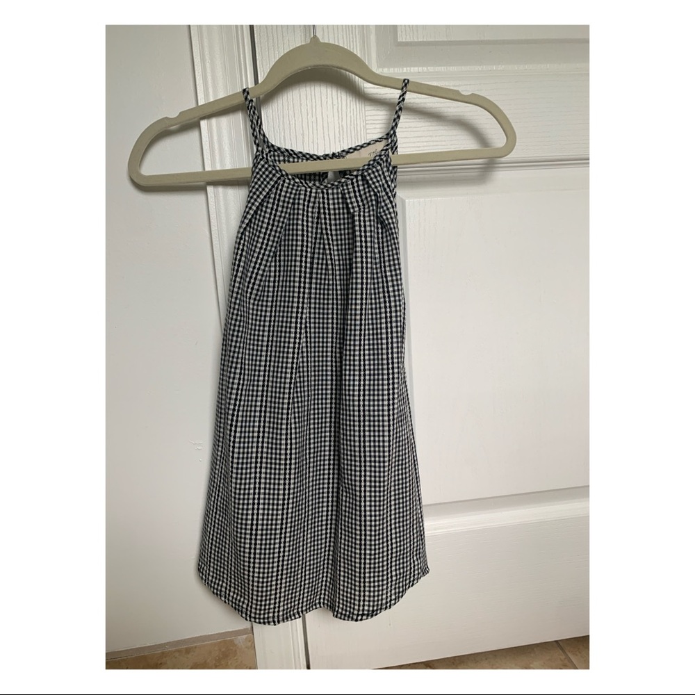 Black and white checkered tank top